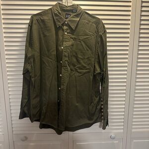 GAP Khaki Green Casual Shirt
